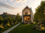 stavebný pozemok 1097m²s r. domom s výhľadom na Hrad Strečno